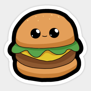 Cute Cheese Burger Kawaii Style Sticker